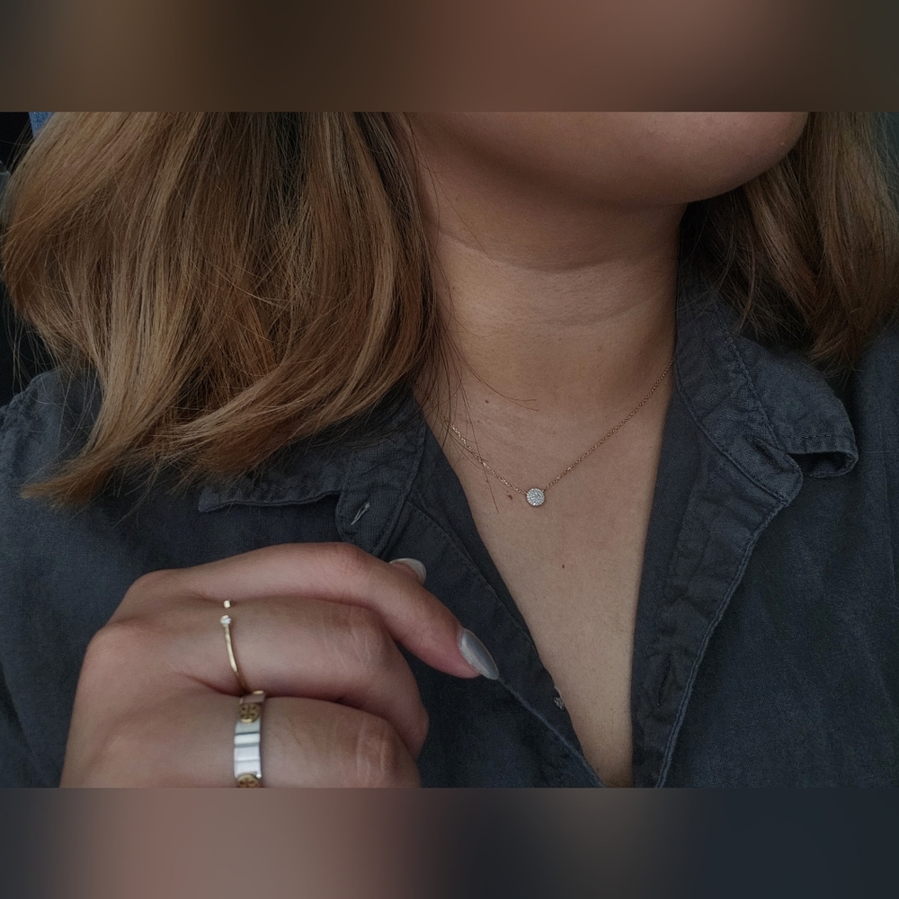 Mejuri Large Pavé Diamond Necklace